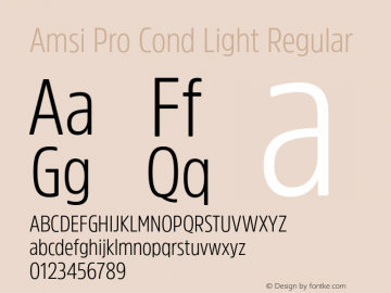 Amsi Pro Cond Light Regular Version 1.40图片样张