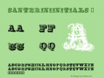 SanteriniInitials ☞ Version 1.000; ttfautohint (v0.95) -d;com.myfonts.easy.celebrity.santerini-initials.regular.wfkit2.version.3PJT图片样张