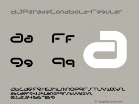 DJParadeCondBold-Regular ☞ Version 1.000 2005 initial release;com.myfonts.paratype.dj-parade.cond-bold.wfkit2.3nqs Font Sample