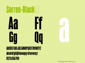Sorren-Black ☞ 1.000;com.myfonts.easy.reserves.sorren.black.wfkit2.version.3RtE Font Sample