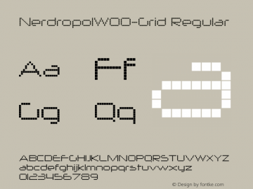 NerdropolW00-Grid Regular Version 1.00图片样张