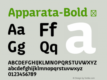 Apparata-Bold ☞ Version 1.000;com.myfonts.easy.xavier-lanau.apparata.bold.wfkit2.version.4kah图片样张