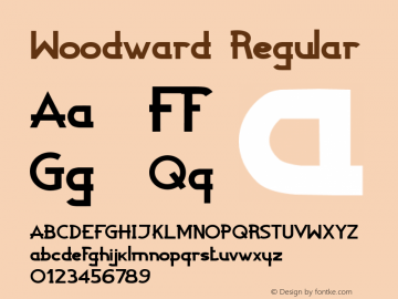 Woodward Regular Version 001.001图片样张