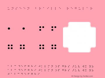 Unseen Braille Regular 1.001 Font Sample