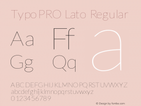 TypoPRO Lato Regular Version 1.105; Western+Polish opensource Font Sample