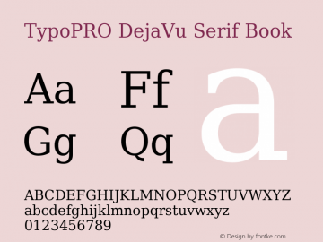 TypoPRO DejaVu Serif Book Version 2.34图片样张
