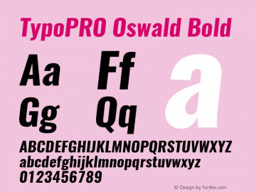 TypoPRO Oswald Bold 3.0; ttfautohint (v0.94.23-7a4d-dirty) -l 8 -r 50 -G 200 -x 0 -w 