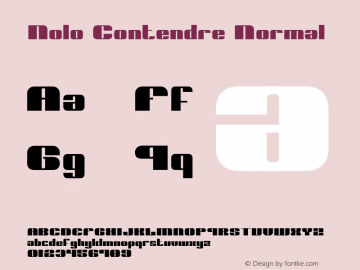 Nolo Contendre Normal 2 Font Sample