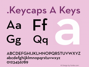 .Keycaps A Keys 10.0d12e1 Font Sample