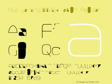 FluctuationW00-ExtraLight Regular Version 1.00 Font Sample