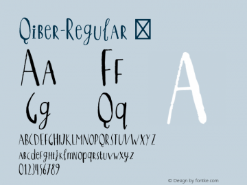 Qiber-Regular ☞ Version 1.000;PS 001.000;hotconv 1.0.70;makeotf.lib2.5.58329;com.myfonts.easy.northernblock.qiber.regular.wfkit2.version.46En图片样张