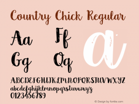 Country Chick Regular Version 1.0图片样张