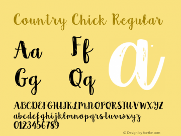 Country Chick Regular Version 1.0图片样张