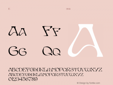 EddaCaps Regular Converted from C:\EMSTT\EDDACAPS.TF1 by ALLTYPE图片样张