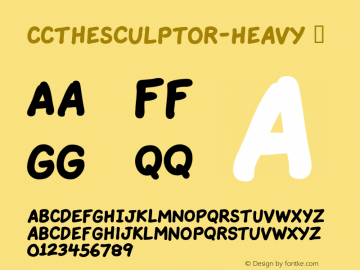 CCTheSculptor-Heavy ☞ Version 1.00 2015;com.myfonts.easy.comicraft.the-sculptor.heavy.wfkit2.version.4mXw Font Sample
