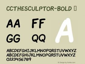 CCTheSculptor-Bold ☞ Version 1.00 2015;com.myfonts.easy.comicraft.the-sculptor.bold.wfkit2.version.4mXy图片样张