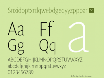 Snxidoptxrdqwebdgeqyyzpppar ☞ Version 7.504; 2011; Build 1023;com.myfonts.easy.fontfont.ff-quadraat-sans.pro-condensed-thin.wfkit2.version.4fXj Font Sample