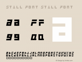 Still Font Still Font 1.0 Font Sample