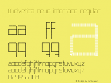 .Helvetica Neue Interface Regular 10.0d35e1图片样张