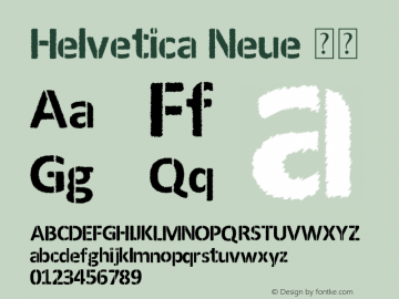 Helvetica Neue 中等 10.0d35e1 Font Sample