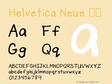 Helvetica Neue 瘦体 10.0d35e1图片样张