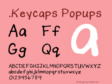 .Keycaps Popups 10.0d12e1 Font Sample