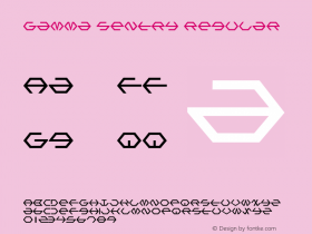 Gamma Sentry Regular 1 Font Sample