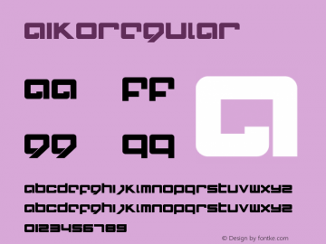 AIKOregular ☞ Version 1.00 ;com.myfonts.easy.thinkdust.aiko.regular.wfkit2.version.32dY Font Sample
