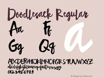 Doodlesack Regular Version 1.000 2015 initial release图片样张