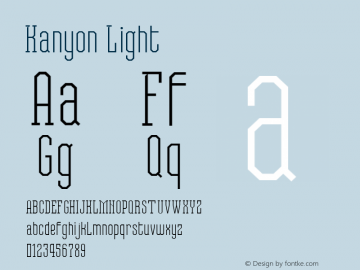 Kanyon Light Version 1.000图片样张