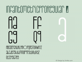 InfantometricProRegular ☞ Version 1.000;com.myfonts.easy.cheapprofonts.infantometric-pro.regular.wfkit2.version.3Gix Font Sample