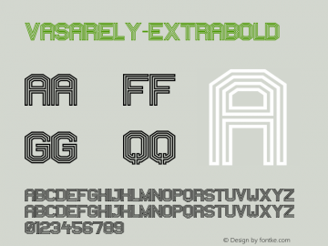 Vasarely-Extrabold ☞ Version 1000;com.myfonts.easy.b2302.vasarely.extrabold.wfkit2.version.3ZAF图片样张
