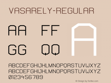 Vasarely-Regular ☞ Version 1000;com.myfonts.easy.b2302.vasarely.regular.wfkit2.version.3ZAH图片样张