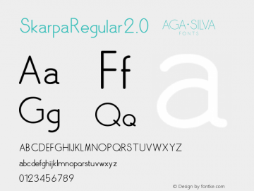 SkarpaRegular2.0 ☞ Version 2.00 July 4, 2013;com.myfonts.easy.agasilva.skarpa-2.0.regular.wfkit2.version.42B7图片样张