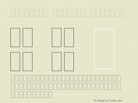 TofuFont Regular Regular 0.22图片样张