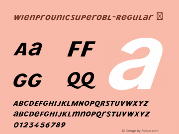 WienProUnicSuperobl-Regular ☞ Version 1.006;PS 001.006;hotconv 1.0.70;makeotf.lib2.5.58329;com.myfonts.easy.ekke-wolf.wien-pro.unic-superoblique-regular.wfkit2.version.4mEC图片样张