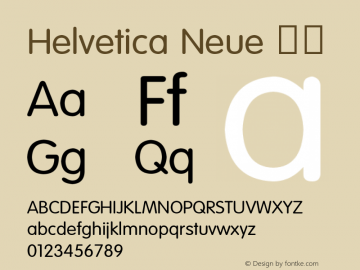 Helvetica Neue 斜体 10.0d35e1图片样张