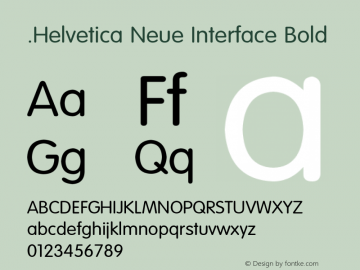 .Helvetica Neue Interface Bold 10.0d35e1图片样张