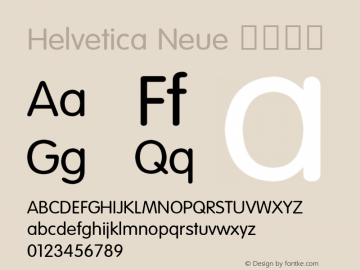 Helvetica Neue 超细斜体 10.0d35e1图片样张