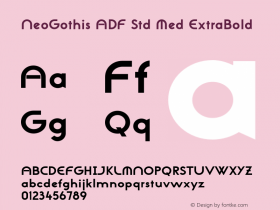 NeoGothis ADF Std Med ExtraBold Version 1.006;FFEdit图片样张