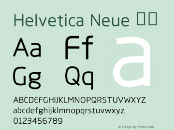 Helvetica Neue 斜体 10.0d35e1 Font Sample