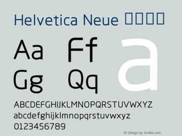 Helvetica Neue 超细斜体 10.0d35e1 Font Sample