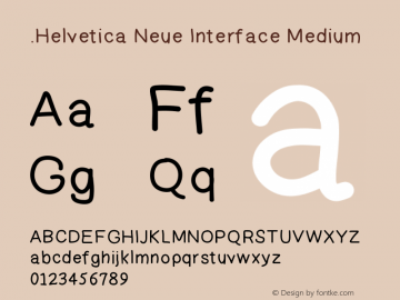 .Helvetica Neue Interface Medium 10.0d35e1图片样张