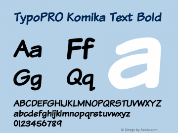 TypoPRO Komika Text Bold 2.0图片样张