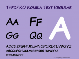 TypoPRO Komika Text Regular 2.0图片样张