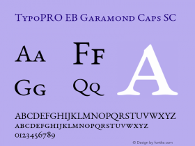 TypoPRO EB Garamond Caps SC Version 000.010图片样张