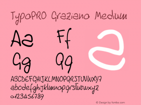 TypoPRO Graziano Medium Version 001.000图片样张