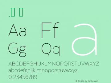 .  Version 1.005 Font Sample