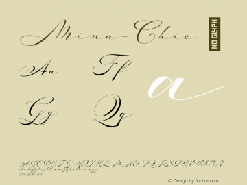 Mina-Chic ☞ Version 1.011;PS 001.011;hotconv 1.0.70;makeotf.lib2.5.58329;com.myfonts.easy.resistenza.mina-chic.regular.wfkit2.version.4o5G Font Sample