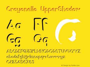 Crayonello UpperShadow 001.001 Font Sample